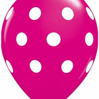 Polka Dot printed latex balloon