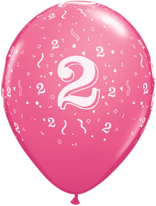 2 printed balloon