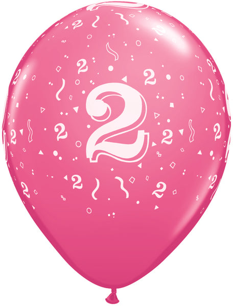 2 printed balloon