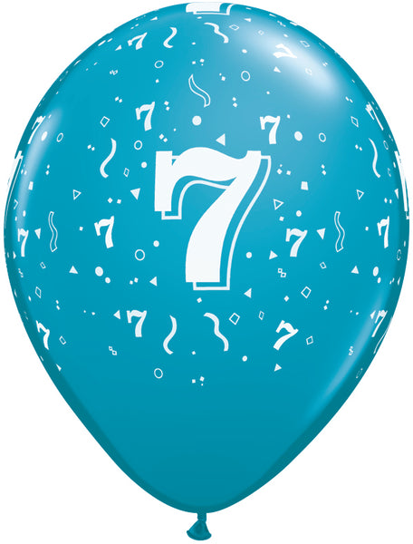 7 printed balloon
