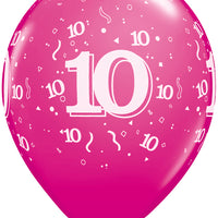 10 printed balloon