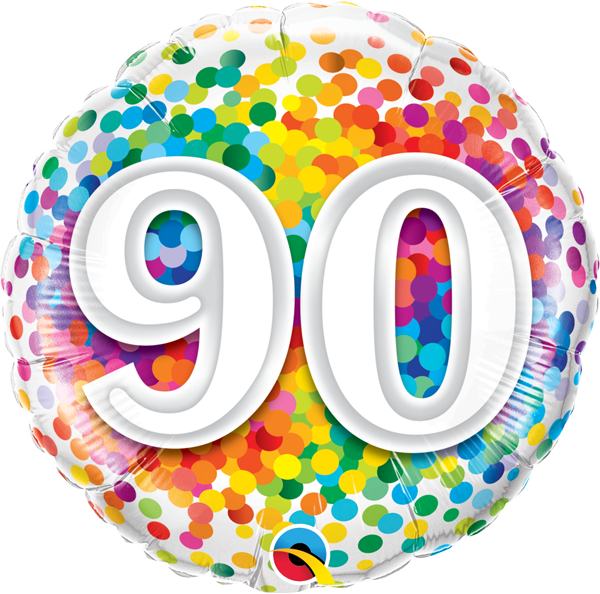 90th Rainbow Confetti 18