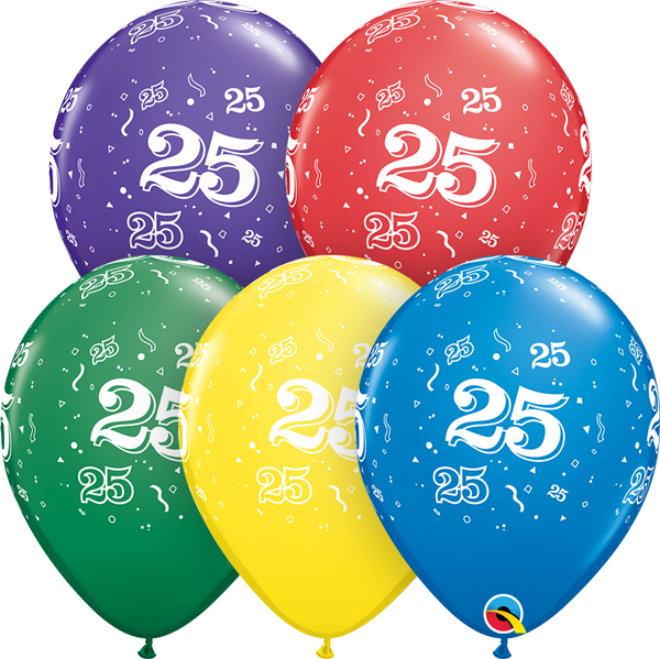 25 printed balloon