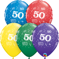 50 printed balloon