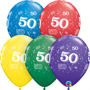 50 printed balloon