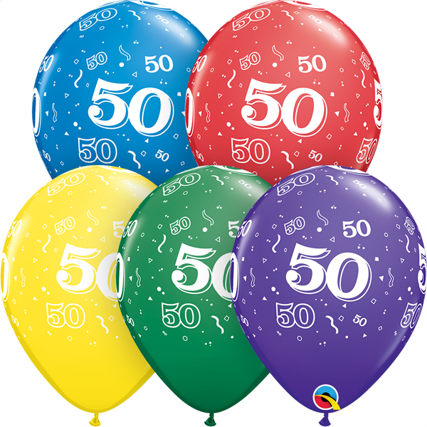 50 printed balloon