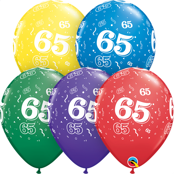 65 printed balloon