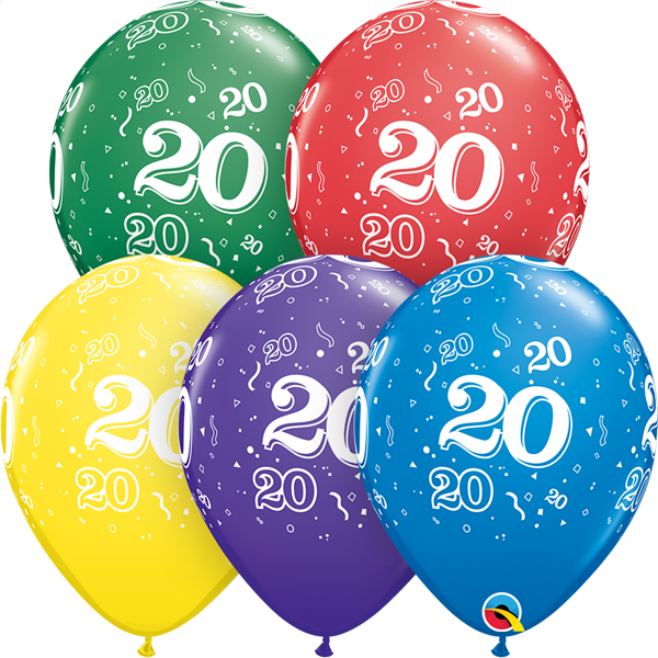 20 printed balloon