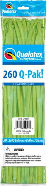 lime green 260q, 50 count