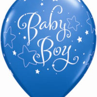 baby boy and stars  11" balloon