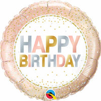 Birthday Metallic Dots 18" Foil Balloon