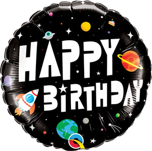 Birthday Astronaut 18" foil balloon
