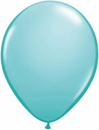 caribbean blue Qualatex 11inch Balloons ,10 per package, empty
