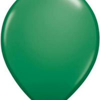 green Qualatex 11inch Balloons ,10 per package, empty