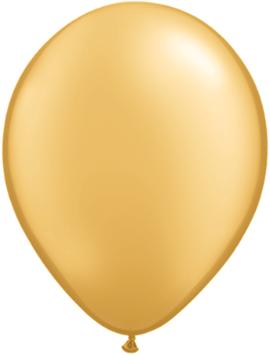 gold Qualatex 11inch Balloons ,10 per package, empty