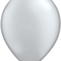 silver Qualatex 11inch Balloons ,10 per package, empty