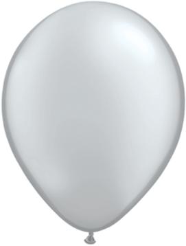 silver Qualatex 11inch Balloons ,10 per package, empty