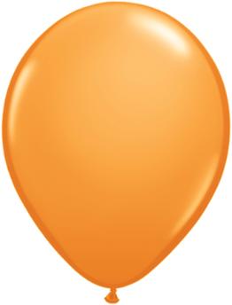 orange Qualatex 11inch Balloons ,10 per package, empty