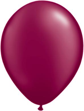 pearl burgundy 11 inch qualatex balloons, 10 count