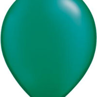 pearl emerald green 11 inch qualatex balloons, 10 count