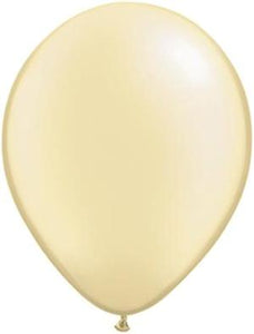 pearl ivory 11 inch qualatex balloons, 10 count