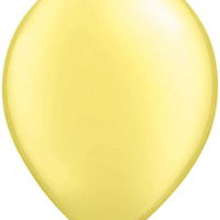 pearl lemon chiffon 11 inch qualatex balloons, 10 count