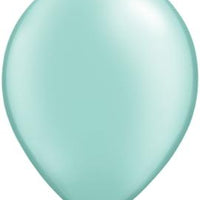 pearl mint green 11 inch qualatex balloons, 10 count