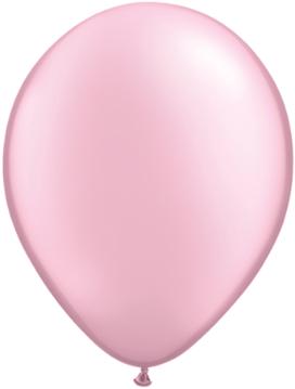 pearl pink 11 inch qualatex balloons, 10 count