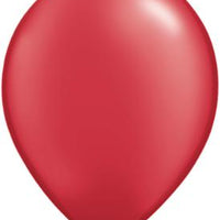 pearl ruby red 11 inch qualatex balloons, 10 count