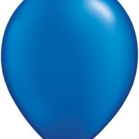 pearl sapphire blue 11 inch qualatex balloons, 10 count