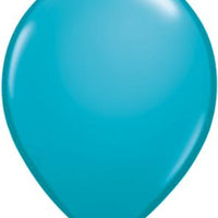 tropical teal Qualatex 11inch Balloons ,10 per package, empty