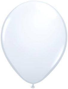 white Qualatex 11inch Balloons ,10 per package, empty