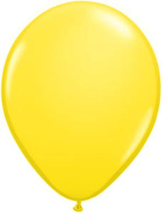 yellow Qualatex 11inch Balloons ,10 per package, empty