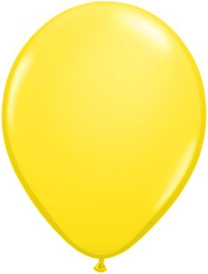 yellow Qualatex 11inch Balloons ,10 per package, empty